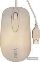 Computer Muis met draad QS-101/Laptop muis met draad kleur Wit