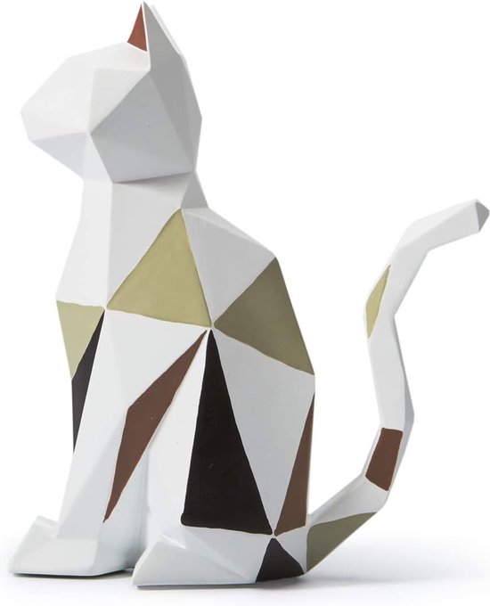 Sculpturen Beelden Kat Decoratief Beeld, Moderne Abstracte Kunst Sculpturen, Kat Sculptuur voor Decoratie Woonkamer, Kantoor, Slaapkamer, Keramiek