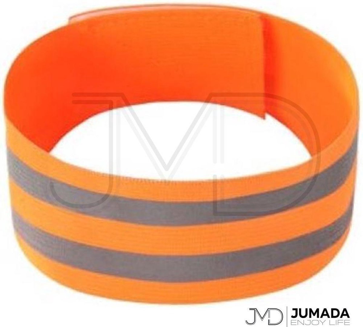 Finnacle - Reflecterende Hardloop-Verlichting - Sportarmband - Veiligheid - One Size - Oranje