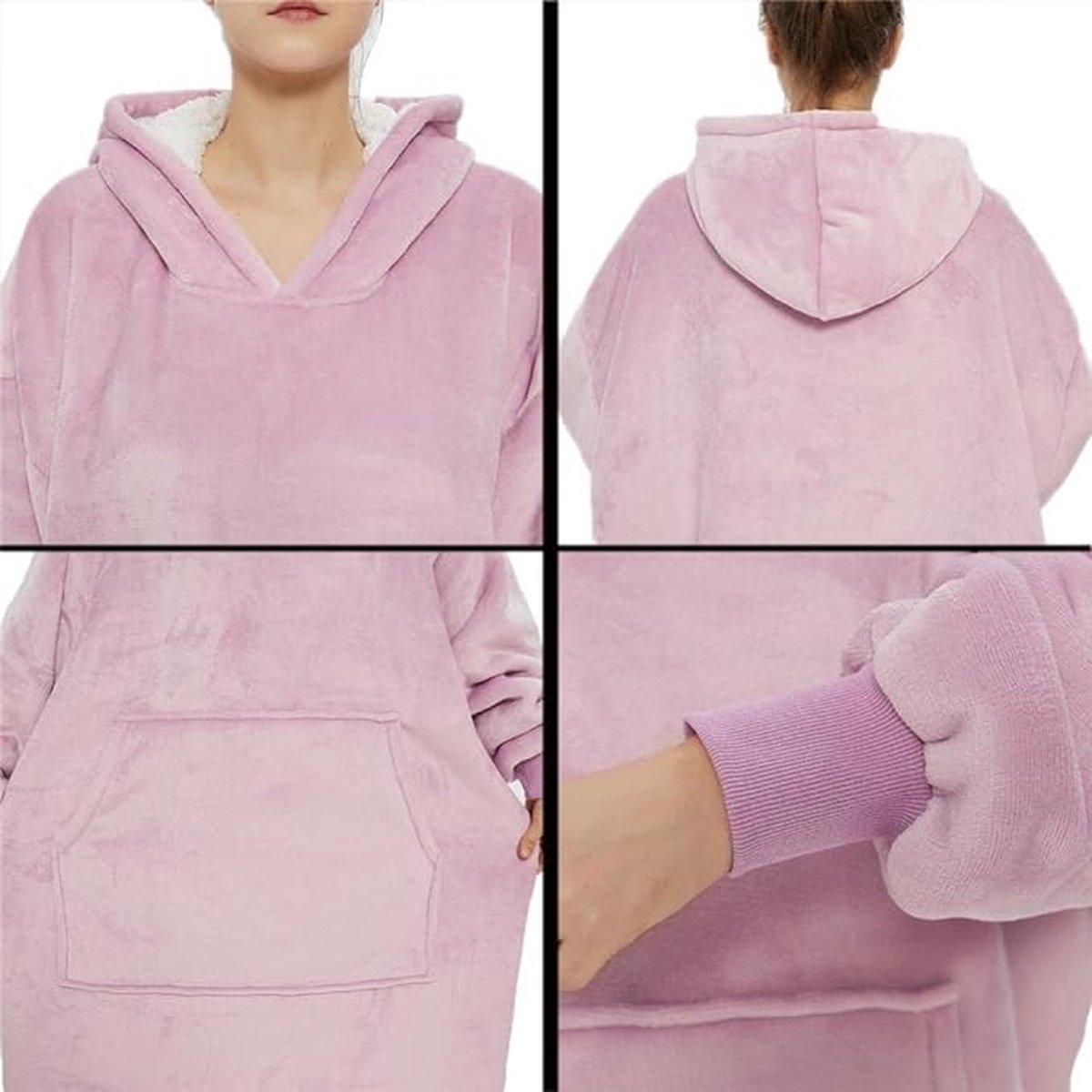Luxe knuffeltrui hoodiedeken