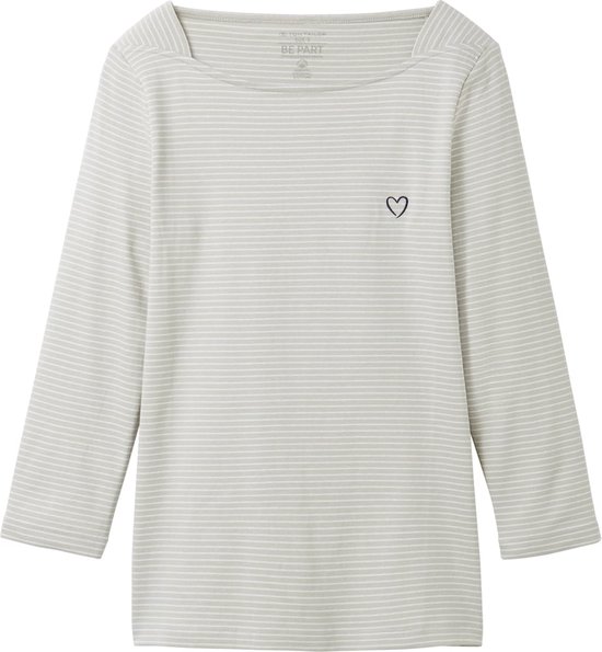 TOM TAILOR T-shirt col bateau rayé T-shirt Femme - Taille XXL