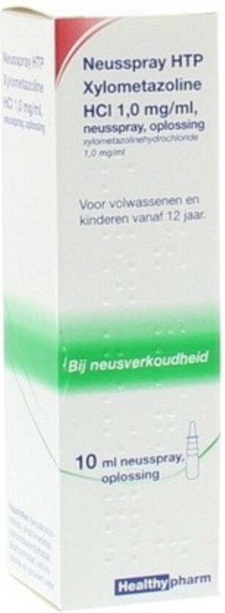 Goedkoopste 2x Healthypharm Neusspray Xylometazoline 1 mg/ml 10 ml