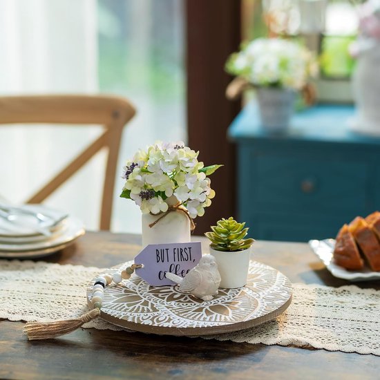 60cm Lazy Susan Lattice Draaiplateau - Antiek Brons | Lazy Susan