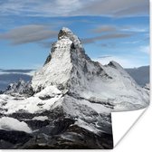 Poster Wolken boven de Matterhorn in Zwitserland - 50x50 cm