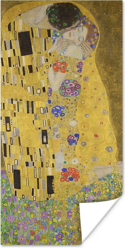 Poster De kus - Gustav Klimt - 20x40 cm