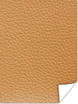 Poster Leer - Structuur - Lederlook - Oranje - 30x40 cm - Kerstversiering - Kerstdecoratie voor binnen - Kerstmis