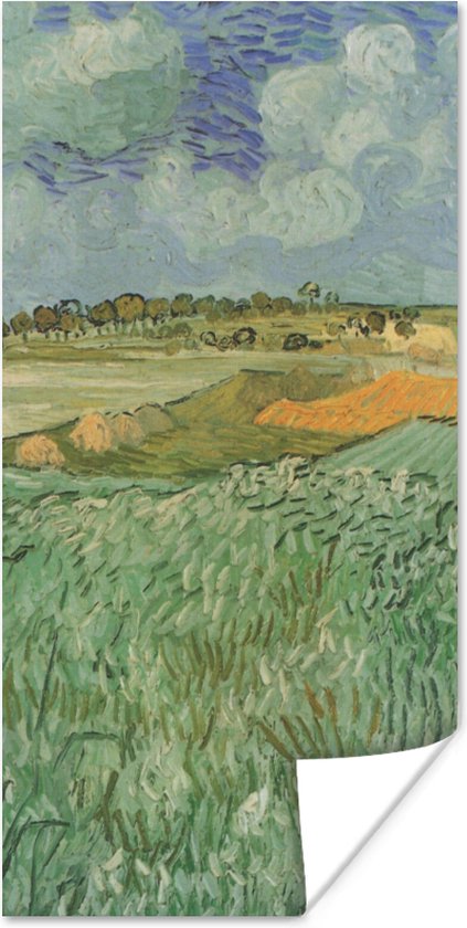 Poster Vlakbij Auvers - Vincent van Gogh - 40x80 cm