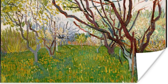 Poster Bloeiende boomgaard - Vincent van Gogh - 40x20 cm