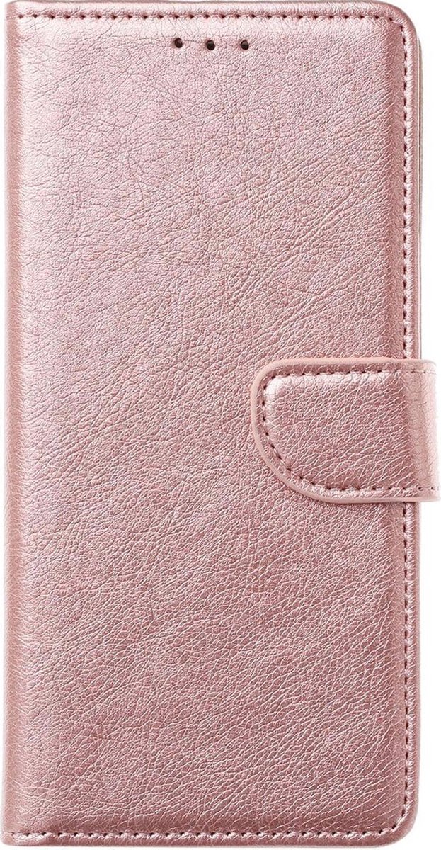 Multimedia & Accessoires PU Lederen Wallet Book Case Hoesje geschikt voor Samsung Galaxy A25 5G – Rosegoud - Portemonnee – Met Stand – Kaarthouder – Pasjes Houder – Magneet Sluiting – Bookcase