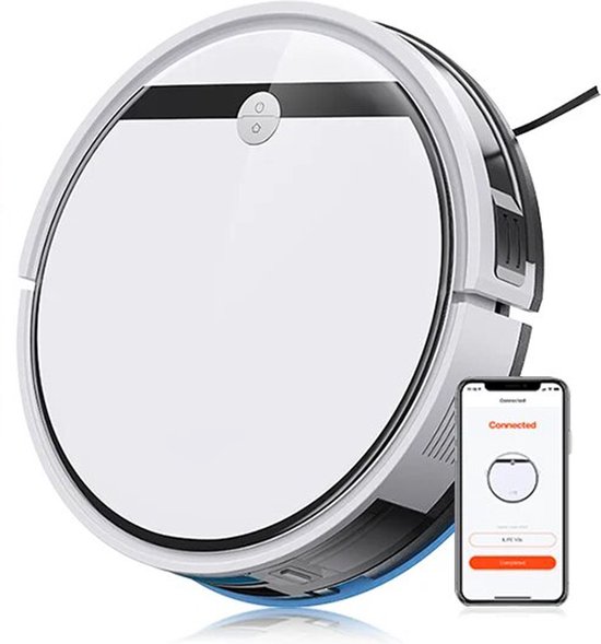 Ilife V3x Robotstofzuiger En Dweilcombo - V 3S Pro Geüpgraded - Compatibel Met Alexa/Google/Wifi - 120 Minuten - 3000Pa - Ideaal Voor Haren Van Huisdieren