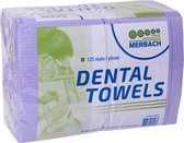 Voordeelverpakking 2 X Merbach dental towel paars, 4 x 125 stuks