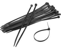 Sapiselco Kabelbinders Zwart - 140x3,5mm - Tie Wraps 100 Stuks