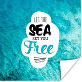 Affiche Été - Énonciations - Citations - 30x30 cm