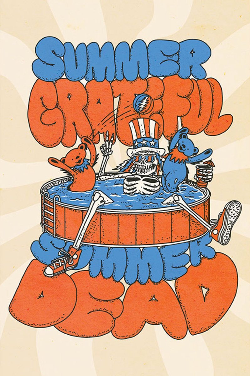 ABYSTYLE Poster Grateful Dead Summer 61x91,5cm Divers