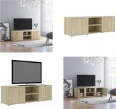 vidaXL Tv-meubel 120x34x37 cm bewerkt hout sonoma eikenkleurig - Tv-meubel - Tv-meubels - Tv-meubelen - Tv-meubilair