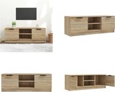 vidaXL Tv-meubel 102x35x36-5 cm bewerkt hout sonoma eikenkleurig - Tv-kast - Tv-kasten - Tv-meubel - Hifi-meubel