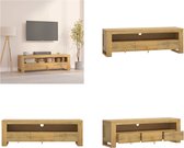 vidaXL Tv-meubel 110x30x35 cm massief teakhout - TV Meubel - TV Kasten - TV Standaard - TV Meubel