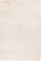 Lalee Impulse | Modern Vloerkleed Hoogpolig | Ivory | Tapijt | Karpet | Nieuwe Collectie 2024 | Hoogwaardige Kwaliteit | 120x170 cm