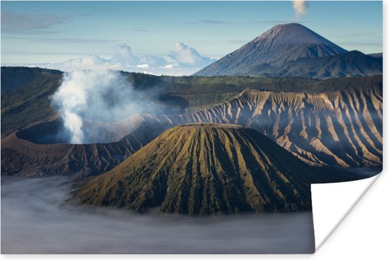 Poster Een Indonesische vulkaan