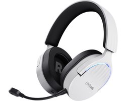 Trust GXT491W Fayzo - Draadloze Gaming Headset voor PS5 - PC - USB Dongel & Bluetooth - Wit
