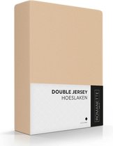 Romanette Hoeslaken Double Jersey Camel 140/150 x 200/210/220 cm