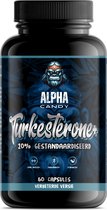 Alpha Candy Turkesterone+ 500 mg - 20% Gestandaardiseerd Met Hoogste Opneembaarheid - 60 Capsules - Testosterone Booster - Alternatief voor Tongkat Ali