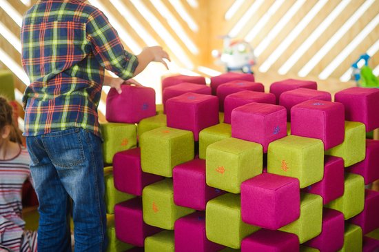 Magnetische blokken JollyHeap® - Magnetic blocks - blokken - educatief speelgoed - groen/oranje van JollyHeap® — afbeelding 2