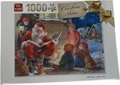 King kerstpuzzel Christmass Stories - 1000 stukjes - Kerstpuzzel met kerstman