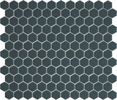 The Mosaic Factory Hexagons - Tegel - Mozaïektegel - 30x30x0,5cm - Blauw - Mat - 0.78m²/10 Stuks