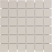 The Mosaic Factory London Vierkant - Tegel - Mozaïektegel - 30.9x30.9x0.6cm - Wit, Crème - Mat - 1.04m²/10 Stuks