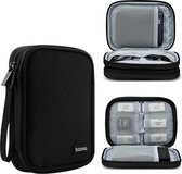 EziCase® DuoGuard - Stijlvolle 2.5inch Harde Schijf Opbergtas - Duurzame Draagbare Case voor 2 Harde Schijven en Accessoires - Black