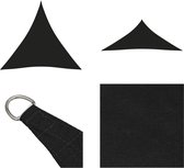 vidaXL Zonnescherm driehoekig 3-6x3-6x3-6 m oxford stof zwart - Zonnezeil - Zonnezeilen - Zonnedoek - Zonnedoeken