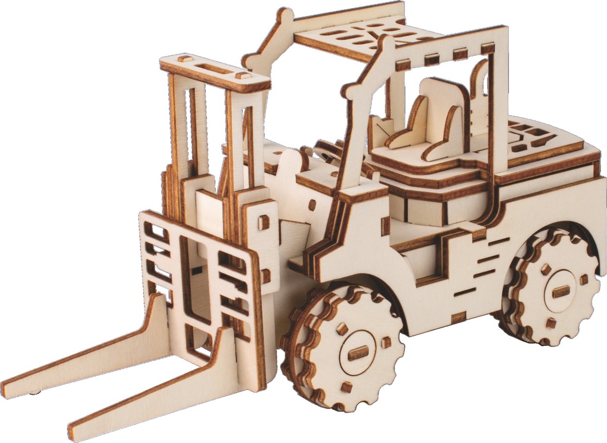 Bouwpakket 3D Puzzel Vorkheftruck- hout