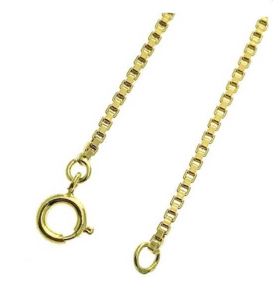 ketting – venetiaan - geel goud - 50 cm – 1.2 gram - 0.6 mm breed – sieraden – 14 karaat - Verlinden juwelier - Verlinden Juwelier