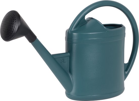 Arrosoir ovale EDA Paris 3 litres avec tête de pulvérisation noire Vert Petrol