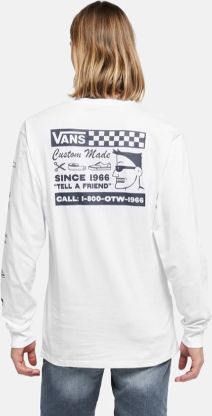 Vans MN Heren Longsleeve shirt met backprint (Maat S) - Custom made print