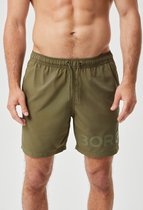 Björn Borg Swim Shorts - maillot de bain homme - vert olive - Taille : XL
