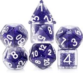 Royal Purple - DnD dice - Polydice - dungeons & dragons - dobbelsteen set - dice set - D&D
