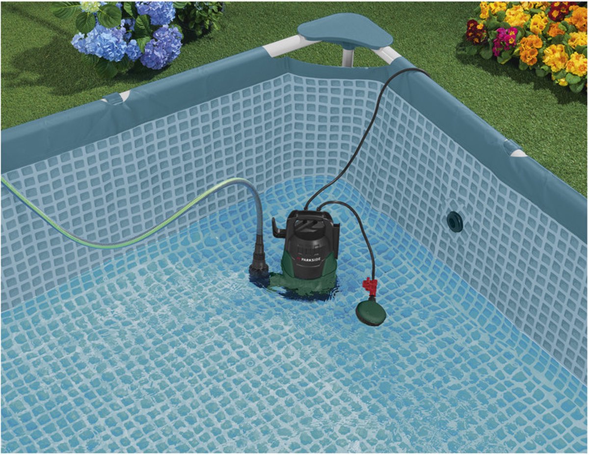 PARKSIDE® Dompelpomp 400 W - Debiet: max. 9000 l/u - Onderdompelingsdiepte: max. 7 m - Ideaal voor het leegpompen en overpompen van regentonnen, vijvers, bouwputten met grondwater of kelders na overstromingen of leidingbreuken – foto 4