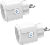 ALP Smart Plug - Smart Plug - 2 pièces - Alexa & Google Home - Minuterie et compteur d'énergie - Smart Life - Automatiser - Smart Home
