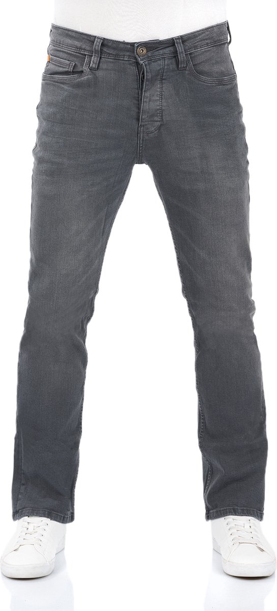 riverso Heren Jeans Broeken RIVFalko bootcut Fit Grijs Volwassenen Denim Jeansbroek