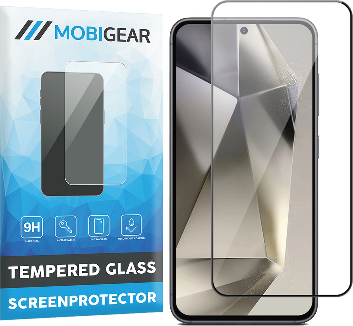 Mobigear Screenprotector geschikt voor Samsung Galaxy S24 Plus Glazen | Mobigear Premium Screenprotector - Case Friendly