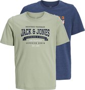 JACK&JONES JUNIOR JJELOGO TEE SS 2 COL 23/24 2PK MP JNR Jongens T-shirt - Maat 176