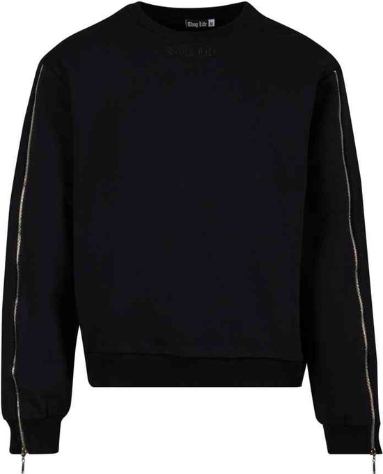Thug Life - Anti Pullover Crewneck sweater/trui - Zwart