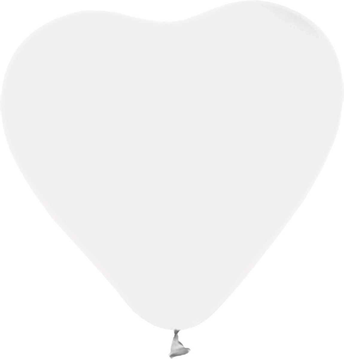 100 Hartjes ballonnen 12" Wit - Balloons Party Feest