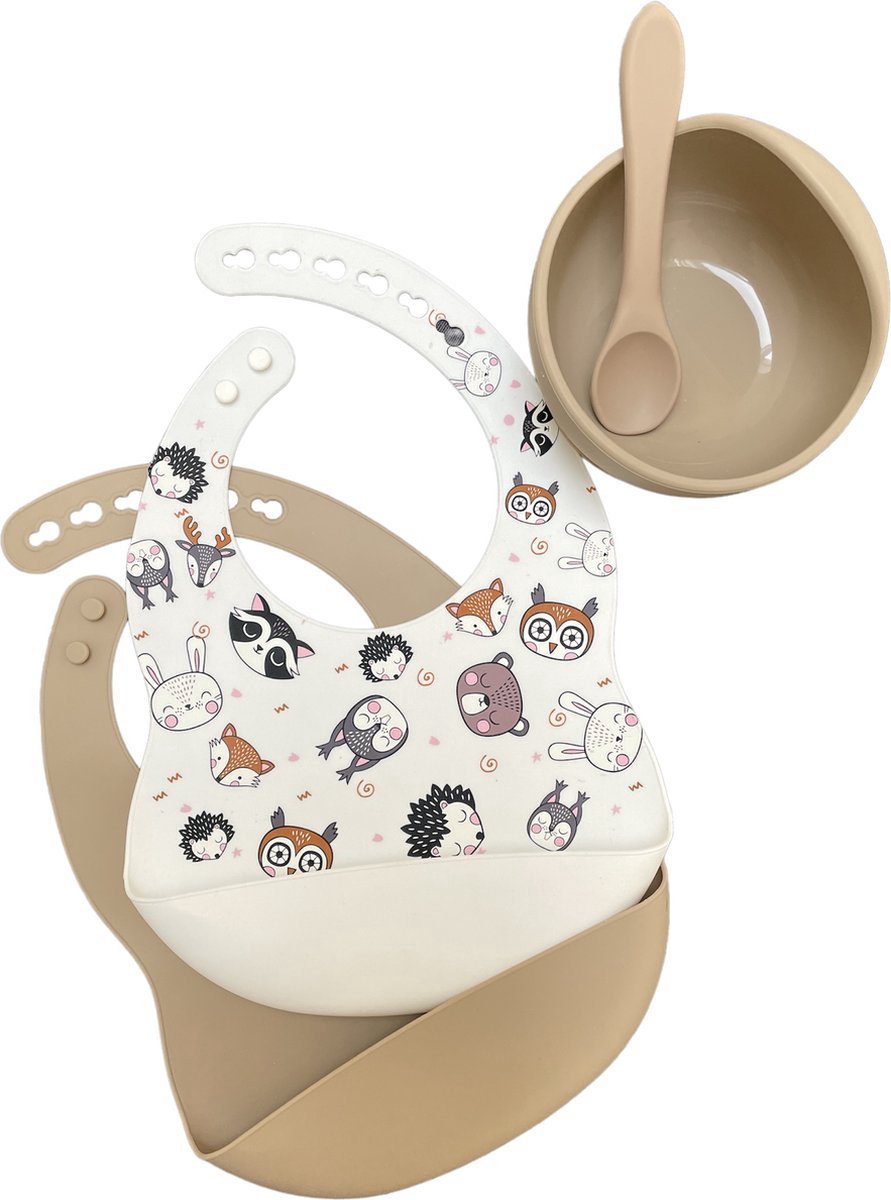 Goedkoopste Kinder servies - Slabber - slabbetje - Baby - Kinderbestekset - Slab - Cadeautip - Kraamcadeau