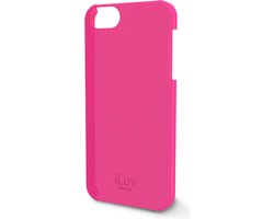 TRANSLUCENT HARDSHELL CASE ILUV OVERLAY I IPHONE5 ROZE
