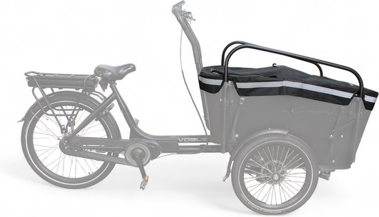 Housse imperméable pour vélo cargo Vogue Carry 3 pour la boîte en noir