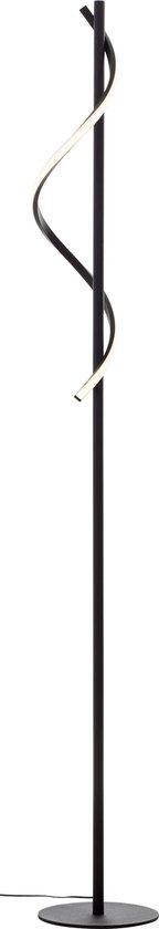 Brilliant lamp Eunice LED-vloerlamp 1,5m zwart mat metaal/kunststof zwart 16 W LED geïntegreerd