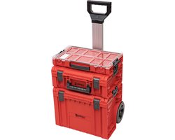 Qbrick Systeem PRO 2.0 Set 4 RED ULTRA HD Gereedschapswagen + PRO Kar 2.0 + PRO Technicuskoffer 2.0 + PRO Organiser 100 450 x 390 x 690 mm 45 l IP54